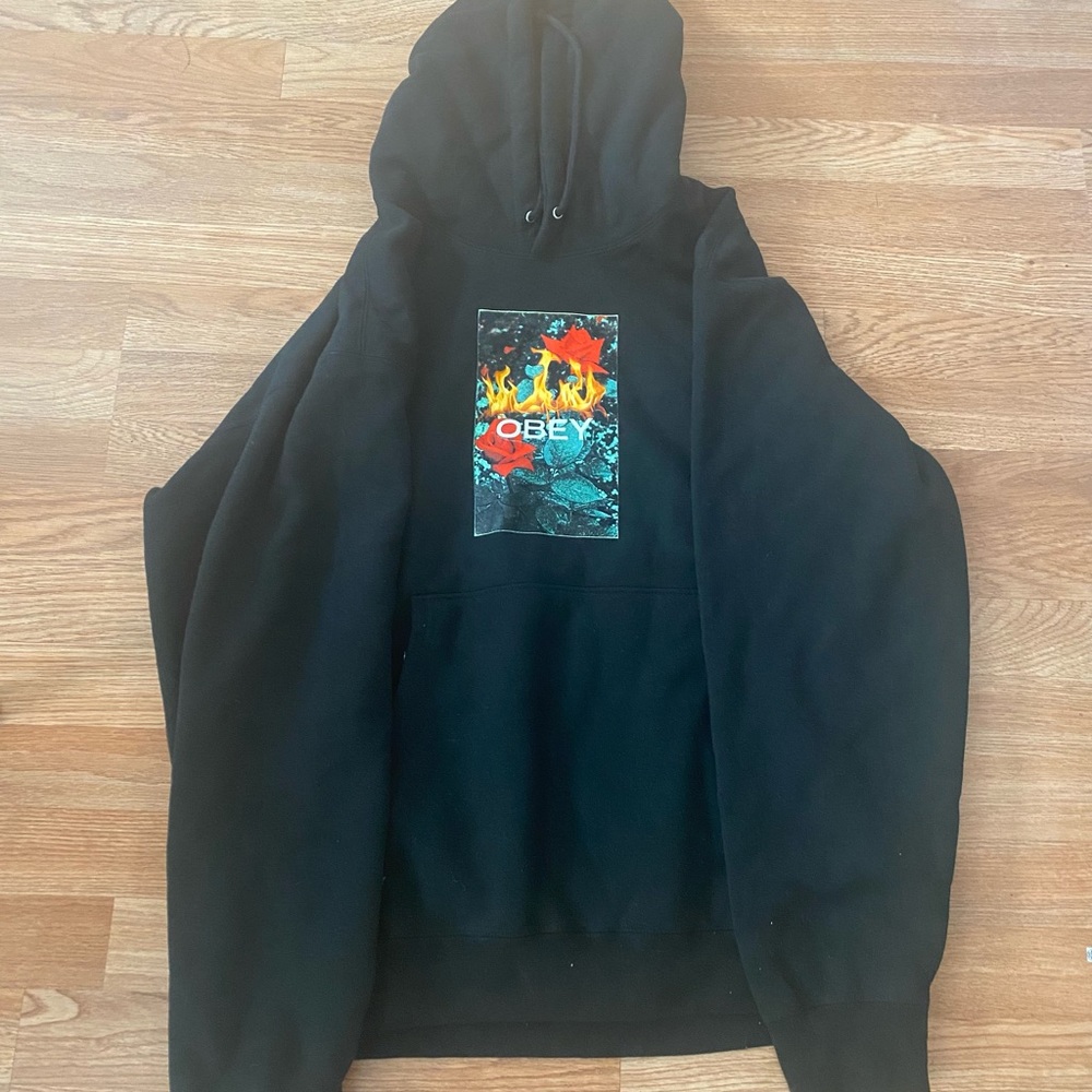 Obey hoodie, XL, Black